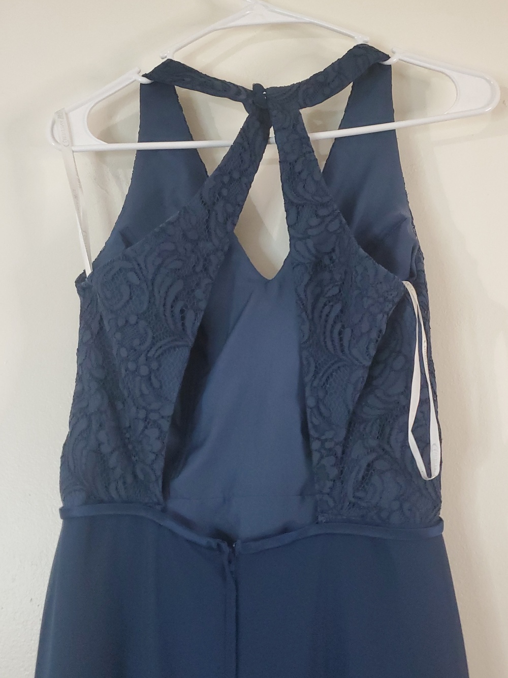 Christina Wu Celebration Navy Halter Style Maxi Dress Size 6 Style 22842 Wedding - Picture 6 of 16